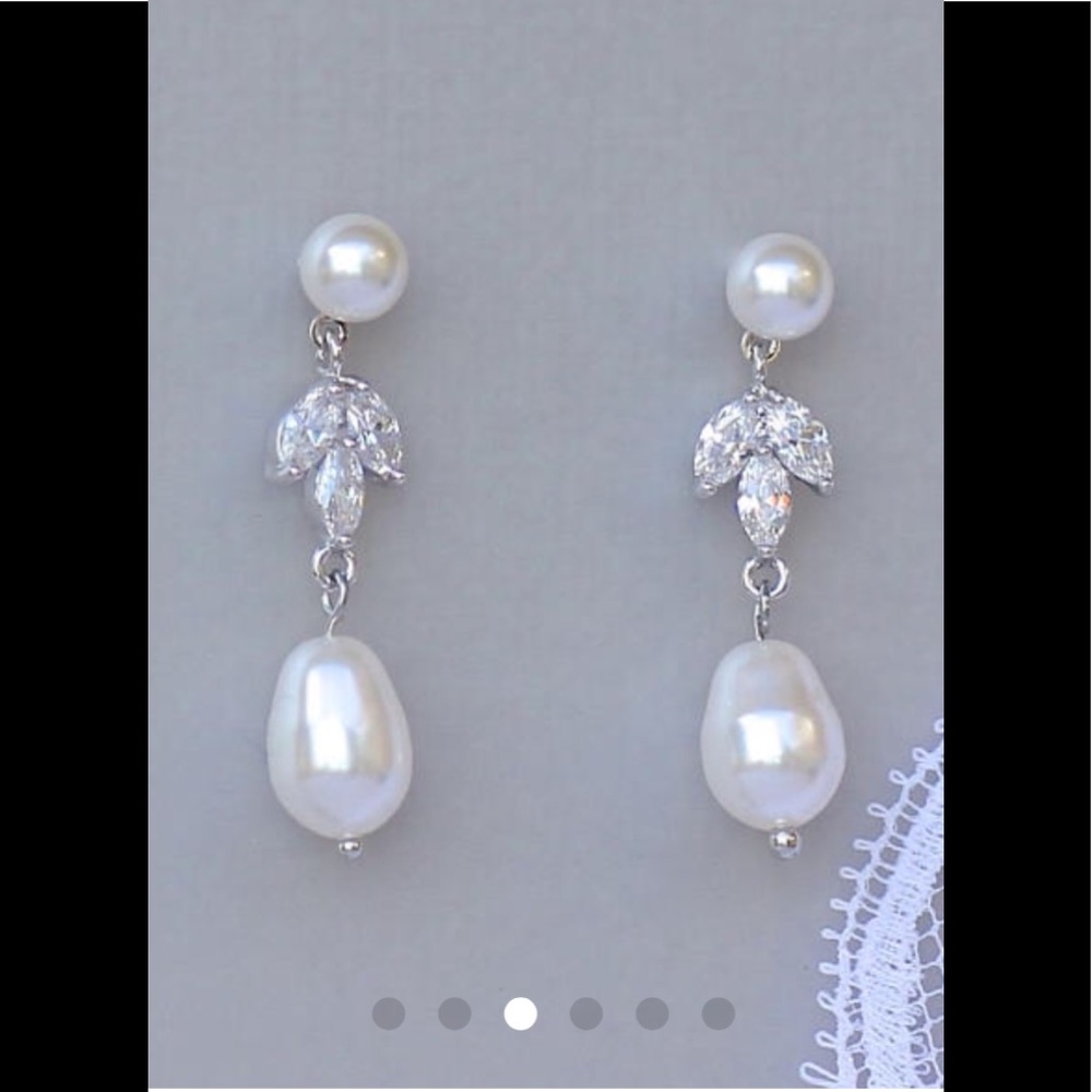 Pearl Bridal Jewelry set, Wedding Jewelry Set
